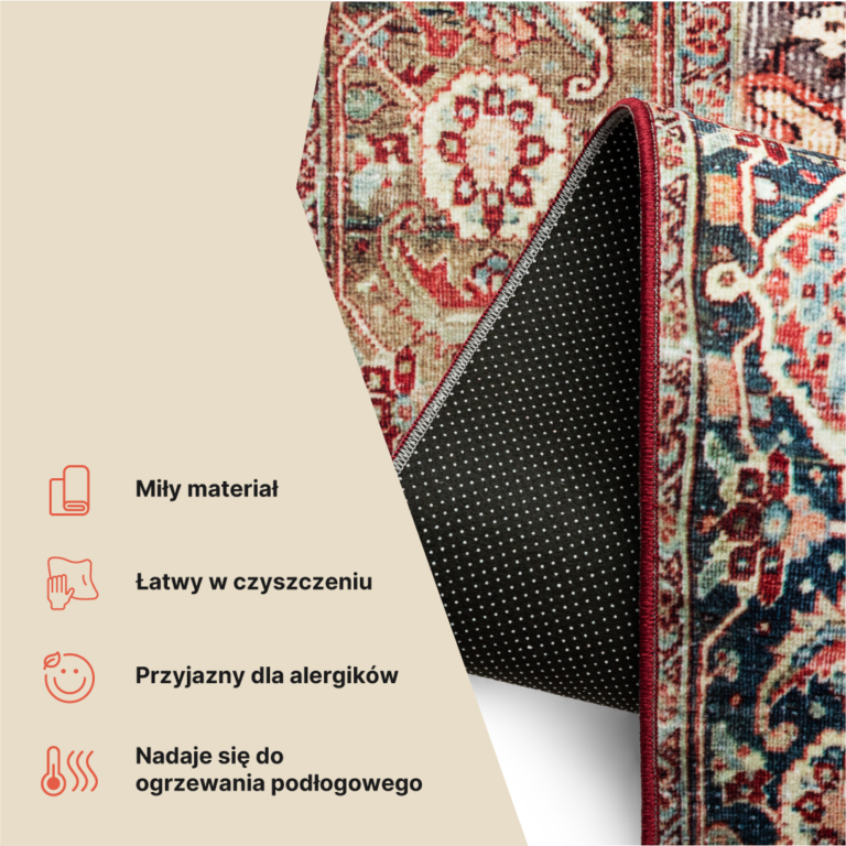 Dywan Ispahan Bordowy Tradycyjny