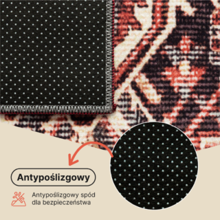 Dywan Ispahan Bordowy Tradycyjny