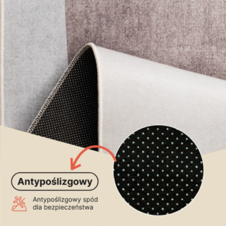 Dywan Nora Szary Abstrakcyjny Antypoślizgowy