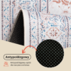 Dywan Nora Kremowy Niebieski Antypoślizgowy
