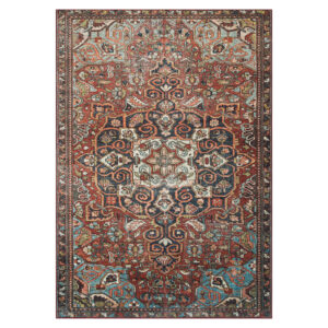 Dywan Ispahan Wielokolorowy Rozeta Vintage
