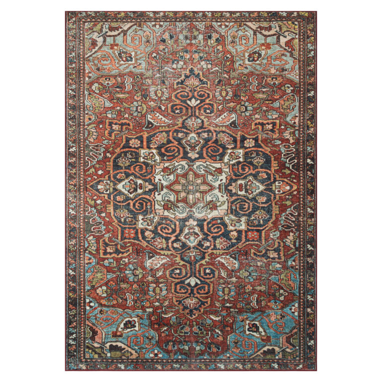 Dywan Ispahan Wielokolorowy Rozeta Vintage