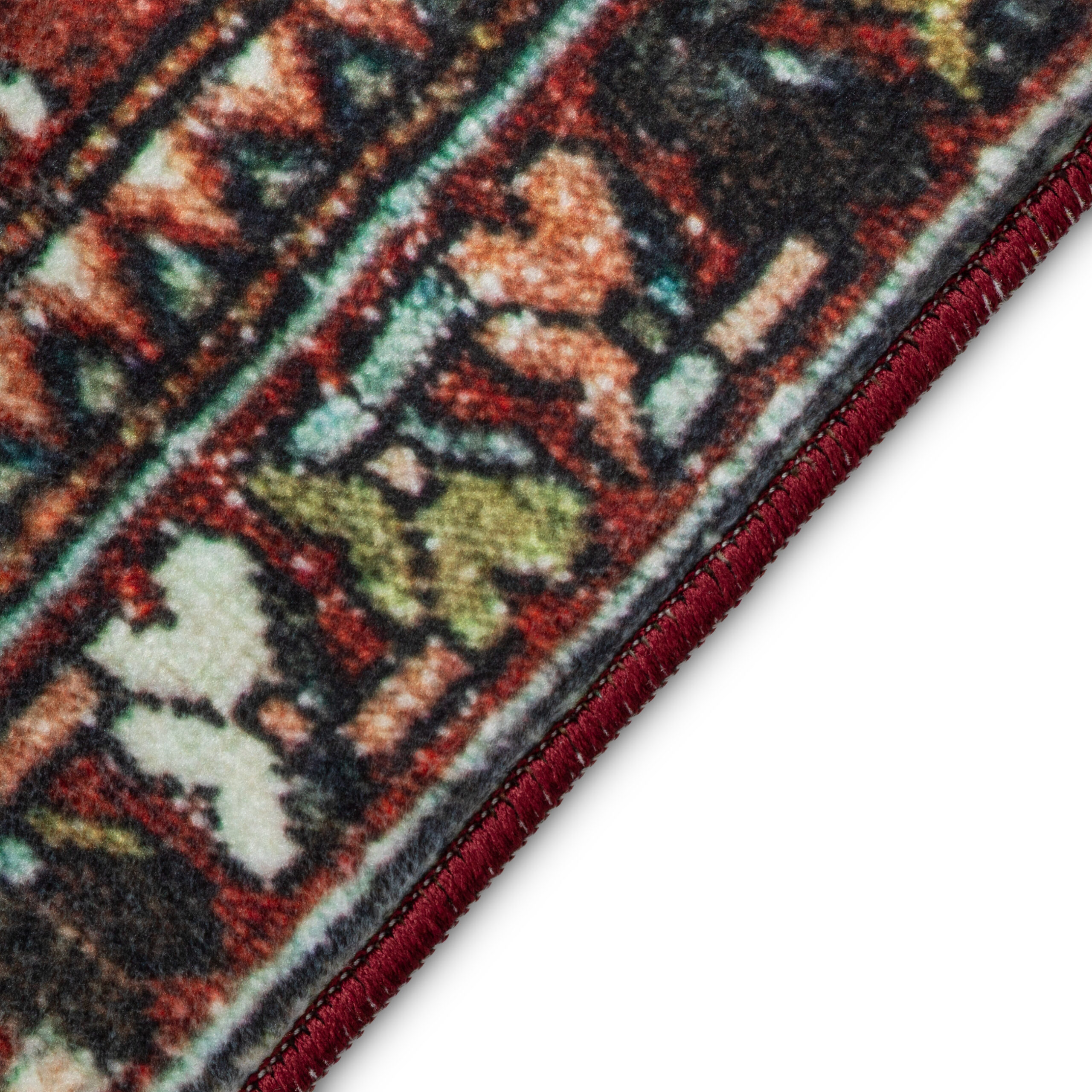 Dywan Ispahan Wielokolorowy Rozeta Vintage