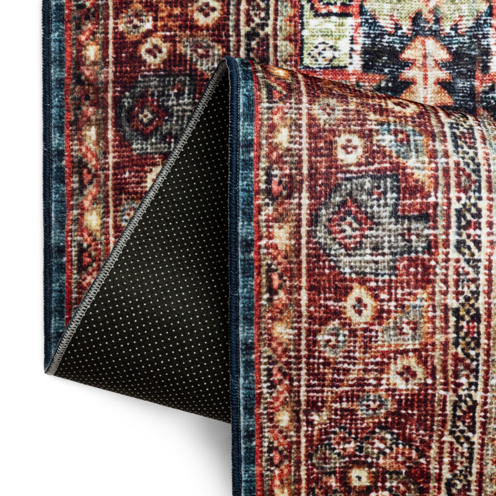 Dywan Ispahan Bordowy Granatowy Vintage