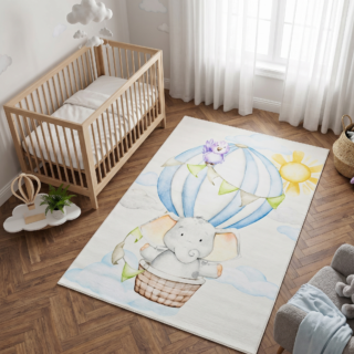 Dywan Dziecięcy Kids Wielokolorowy Słoń