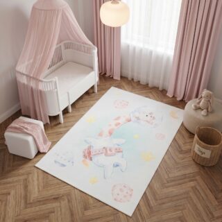 Dywan Dziecięcy Kids Wielokolorowy Żyrafa