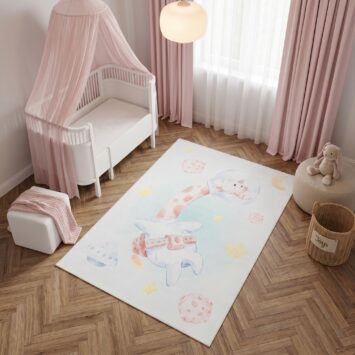 Dywan Dziecięcy Kids Wielokolorowy Żyrafa