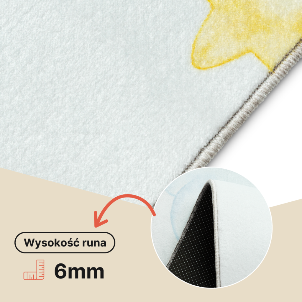 Dywan Dziecięcy Kids Wielokolorowy Księżyc