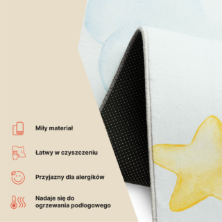 Dywan Dziecięcy Kids Wielokolorowy Księżyc