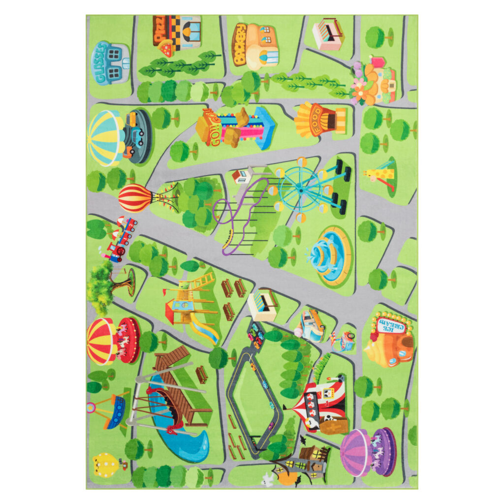 Dywan Dziecięcy Kids Zielony Park Rozrywki