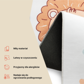 Dywan Dziecięcy Kids Różowy Gra w Klasy
