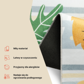 Dywan Dziecięcy Kids Wielokolorowy Safari