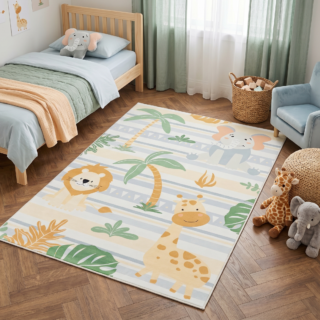 Dywan Dziecięcy Kids Wielokolorowy Safari