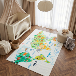 Dywan Dziecięcy Kids Wielokolorowy Świat