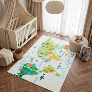 Dywan Dziecięcy Kids Wielokolorowy Świat