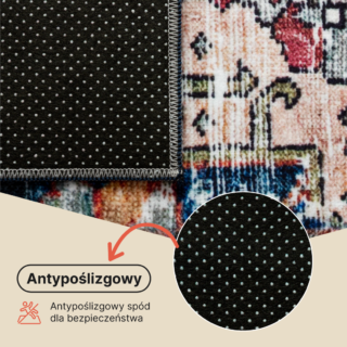 Dywan Ispahan Bordowy Granatowy Vintage