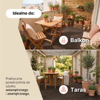 Sztuczna Trawa Vera Brązowa 4mm