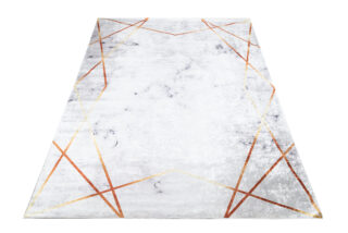 Dywan Toscana Szary Złote Linie