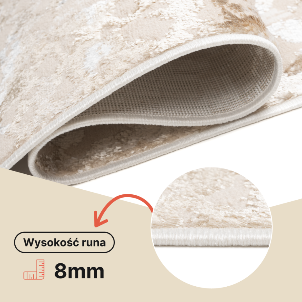 Chodnik Crystal Brązowy Złoty Abstrakcyjny