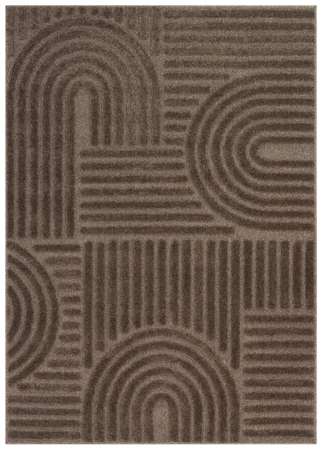 Dywan Linea 3D Taupe Patchwork
