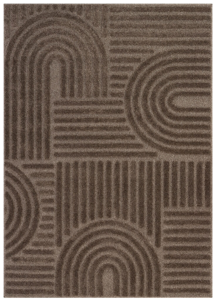 Dywan Linea 3D Taupe Patchwork