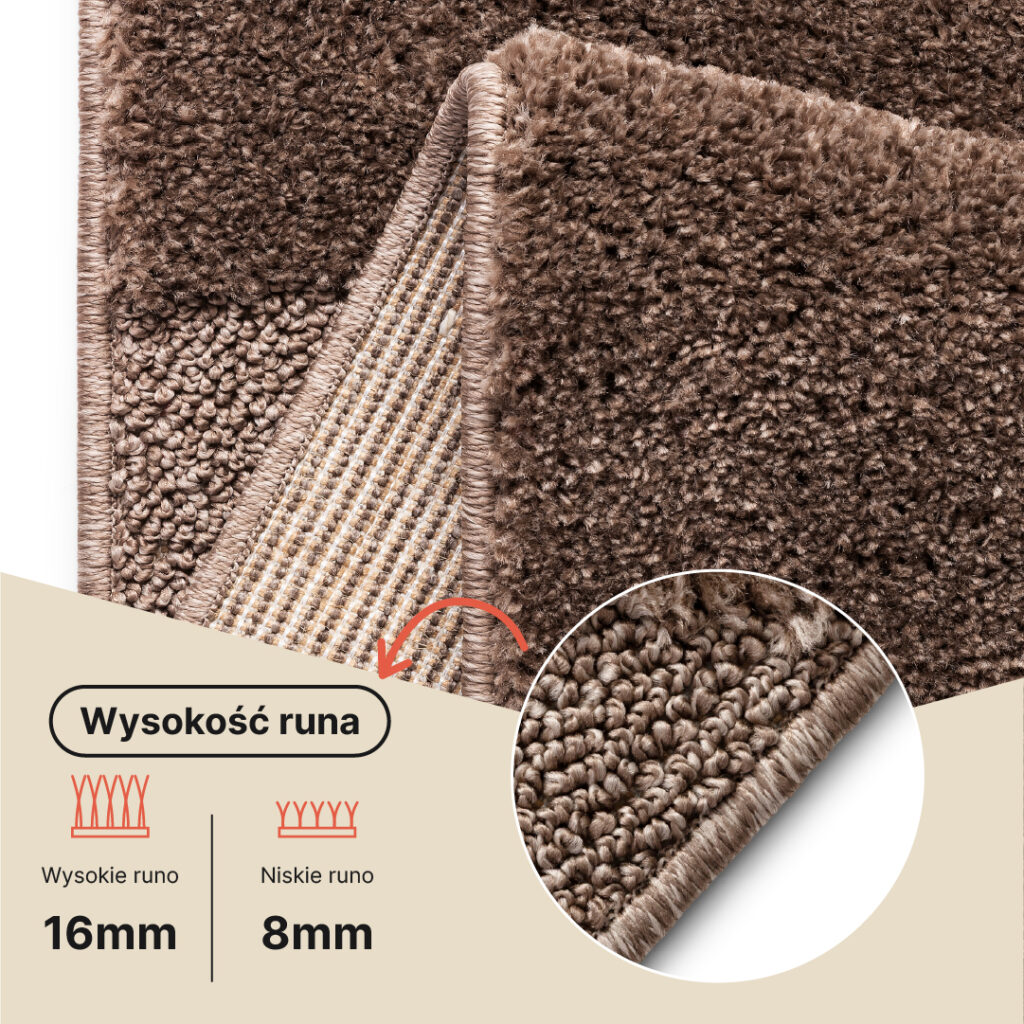 Dywan Relievo 3D Taupe Abstrakcyjny
