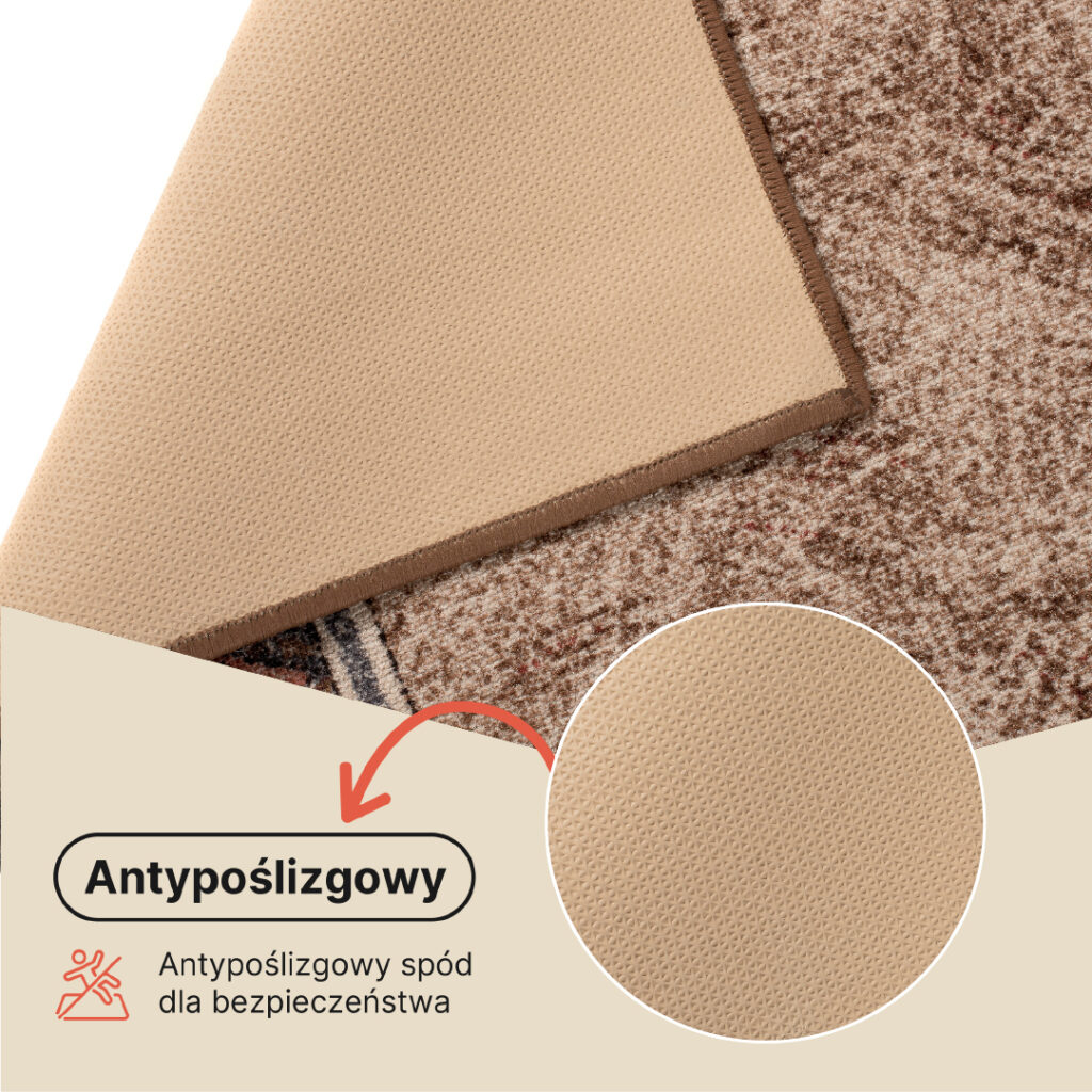 Chodnik Antypoślizgowy Brązowy Trójkąty
