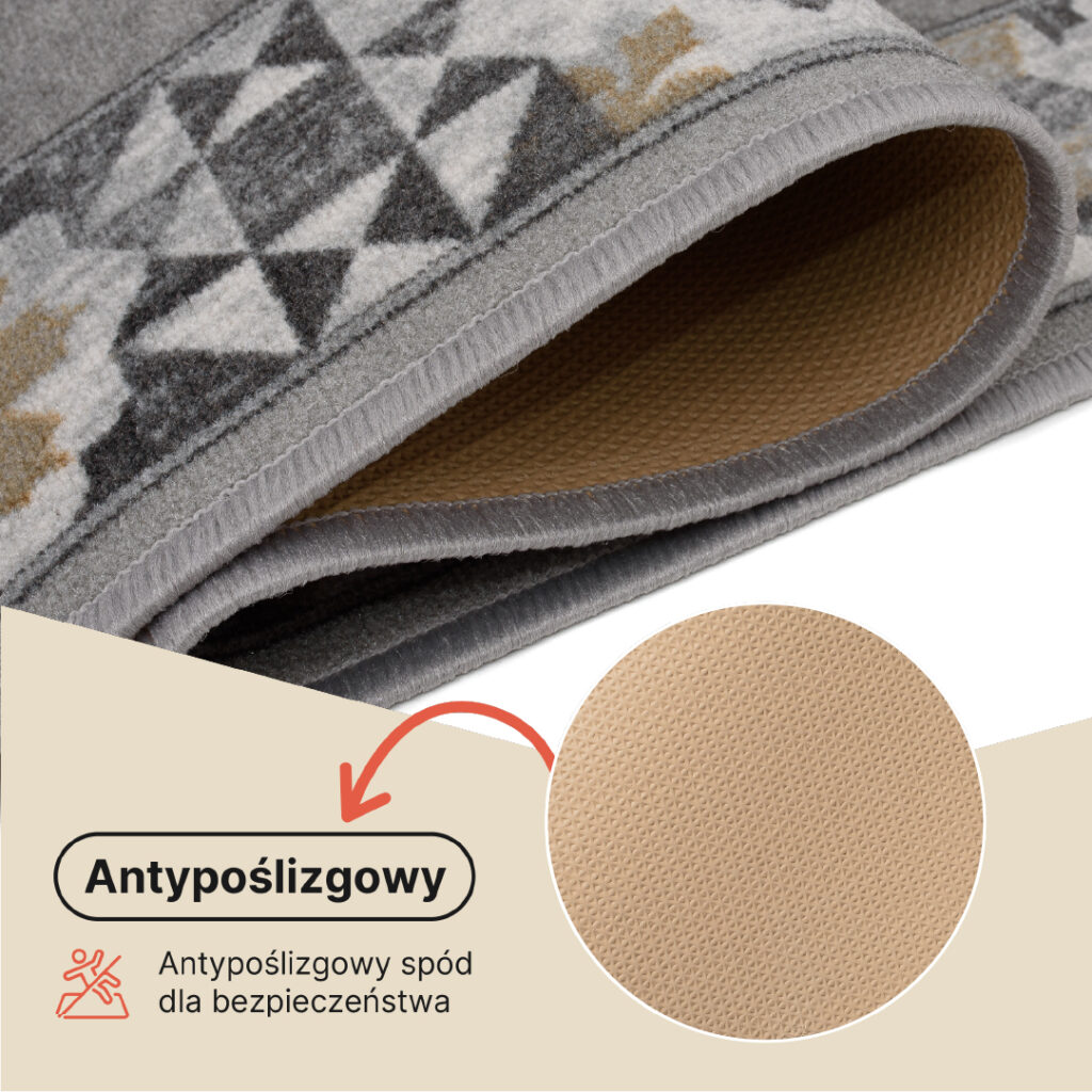 Chodnik Antypoślizgowy Szary Mozaika