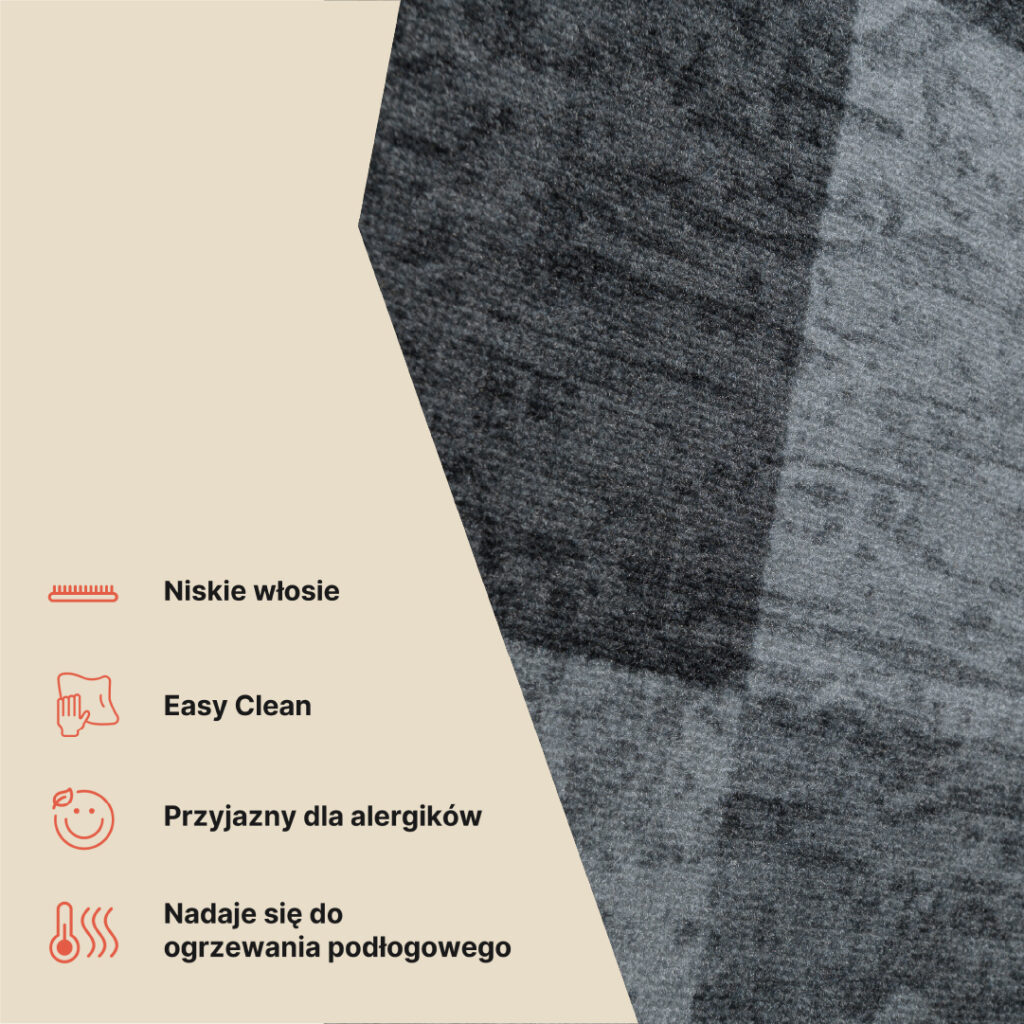 Chodnik Antypoślizgowy Szary Geometryczny