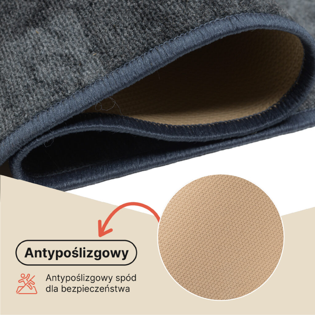 Chodnik Antypoślizgowy Szary Geometryczny