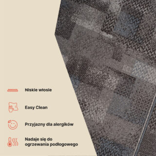 Chodnik Antypoślizgowy Ciemny Szary Granatowy