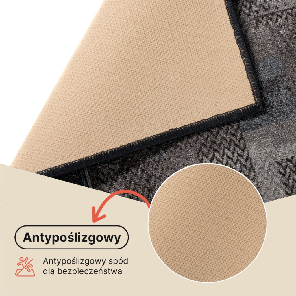 Chodnik Antypoślizgowy Ciemny Szary Granatowy