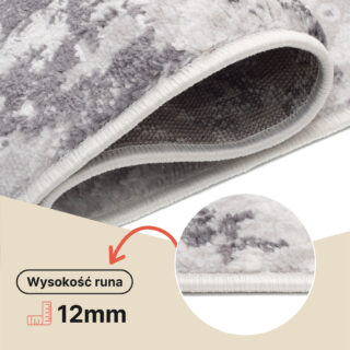 Dywan Sky Szary Kremowy Vintage Ornamenty